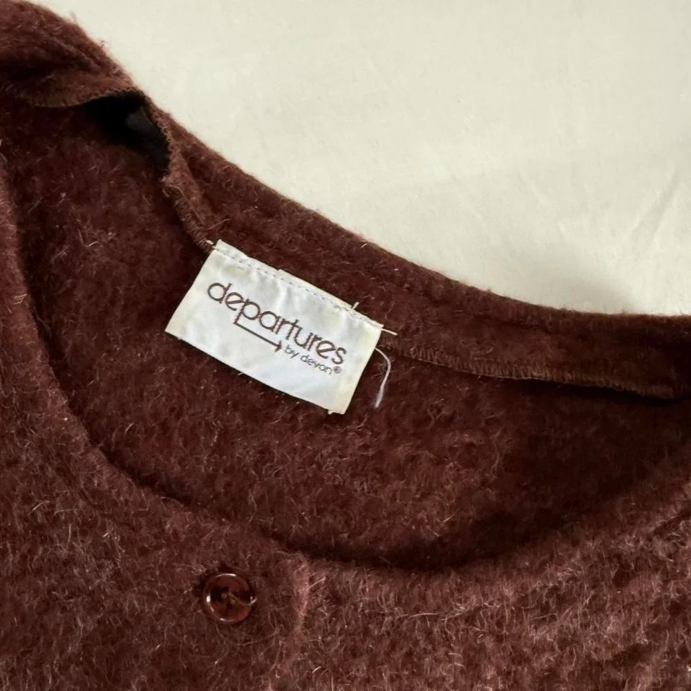 Brown sweater vest   90s departures‎ fuzzy vest size medium